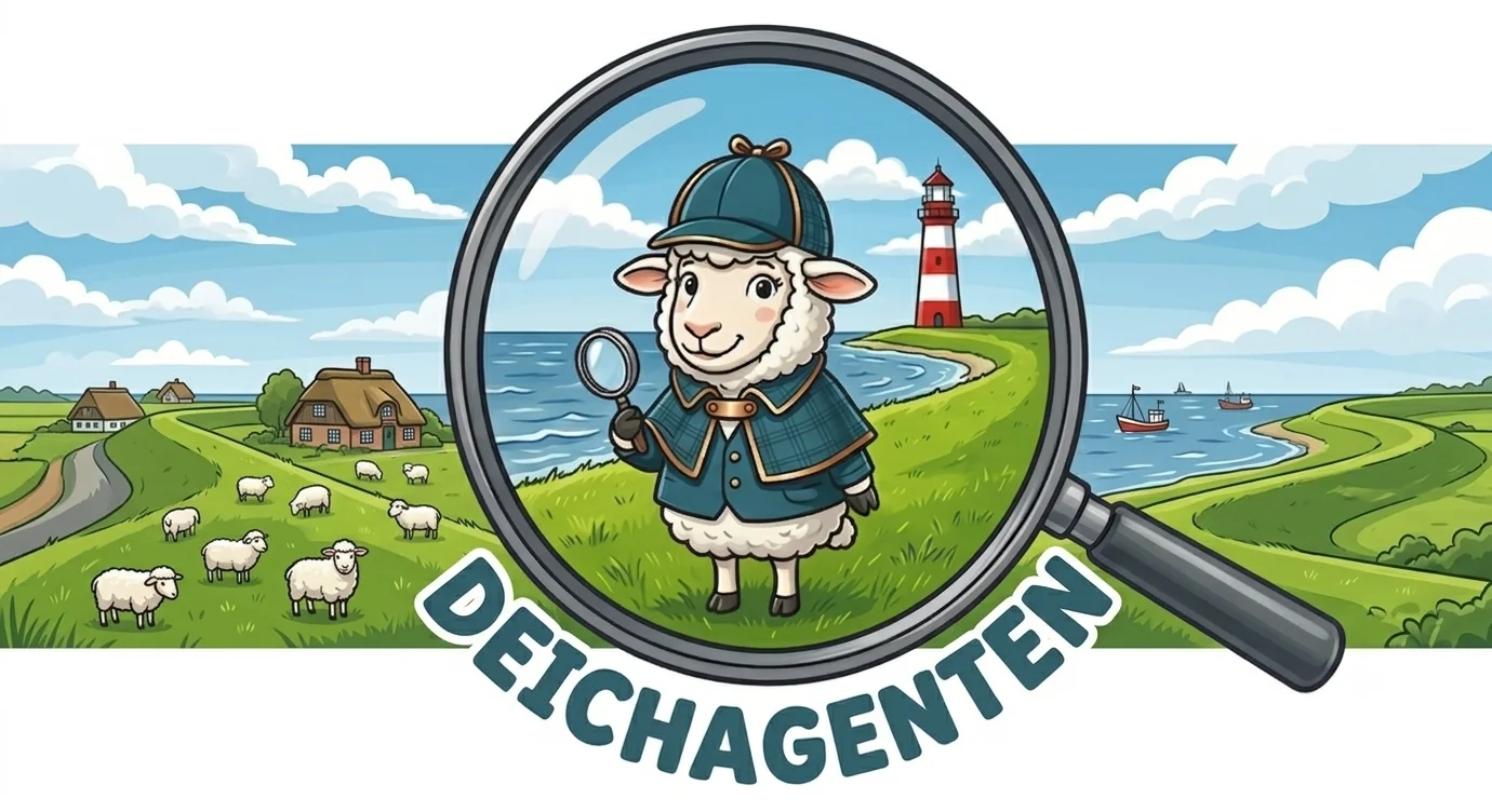 Deichagenten Logo – klickbar, um Shirleys Vorstellung abzuspielen